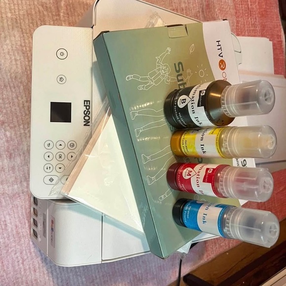 Epson ET-2800 White Printer with Ink Set - Picture 3 of 3